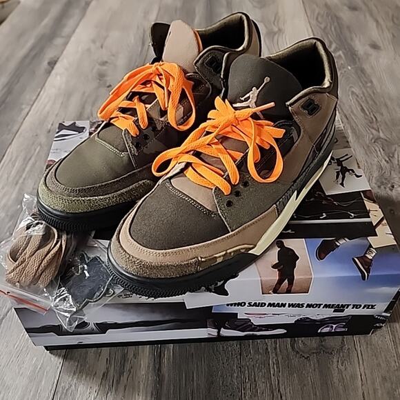 Nike Air Jordan 3 Retro SE Patchwork Camo DO1830-200 Men's Size 10.5 - Picture 5 of 10